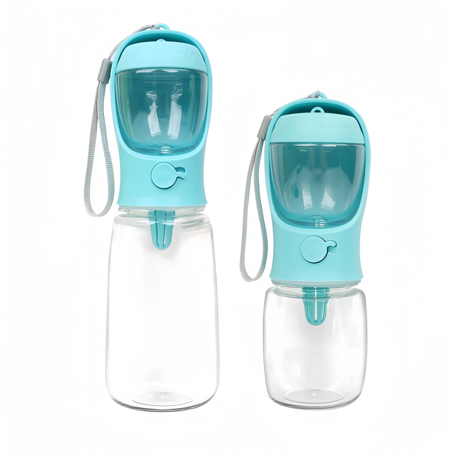 2-in-1 Pet Water Bottle with Food Storage Portable Dog Travel Feeder