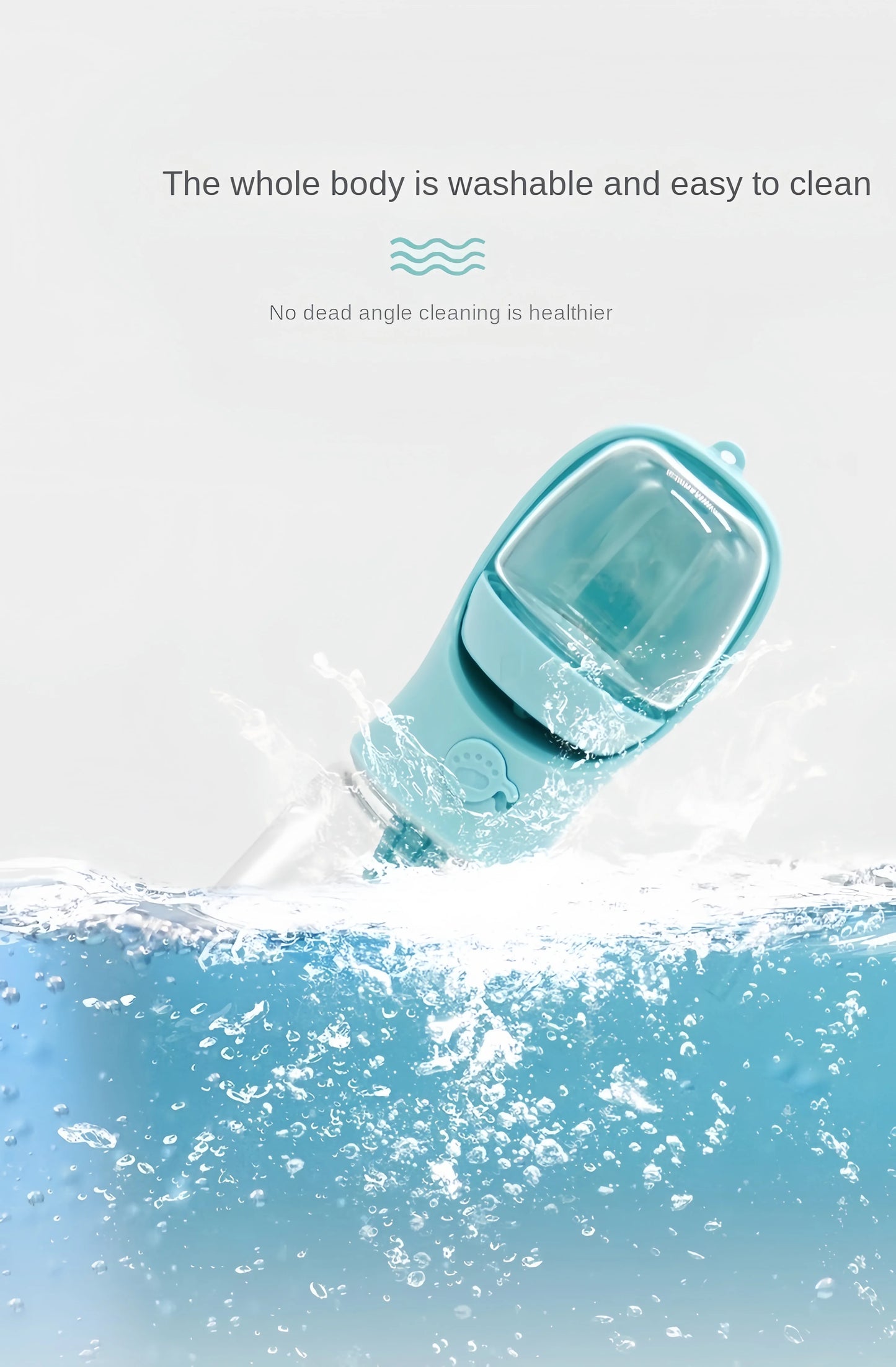 2-in-1 Pet Water Bottle with Food Storage Portable Dog Travel Feeder