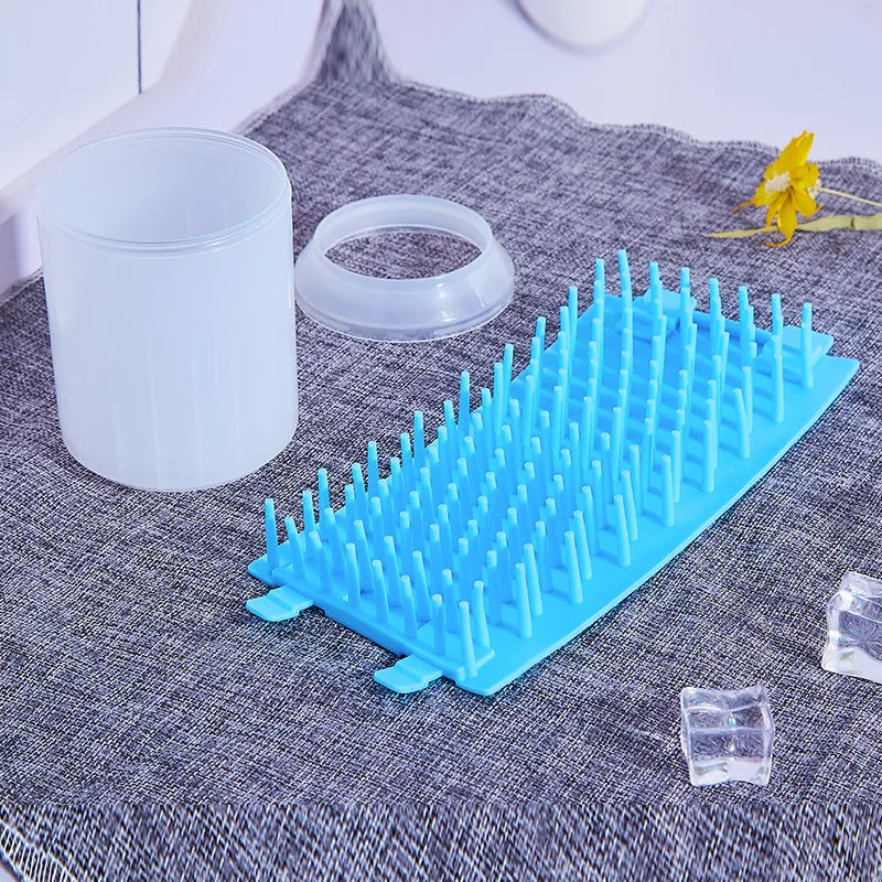 Portable Dog Paw Cleaner Cup – Soft Silicone Brush
