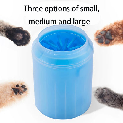 Portable Dog Paw Cleaner Cup – Soft Silicone Brush