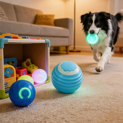 Smart Automatic Cat Toy Ball with Tail – Interactive Chase Toy