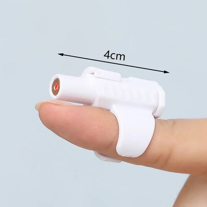 Mini Laser Cat Toy Finger Sleeve Design Laser Light Pointer Pet Training Scratching Toys for Interactive Play and Endless Fun
