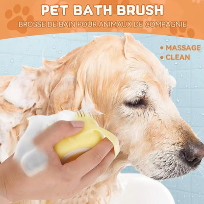 New Bath Massage Brush Bathroom Multifunctional Puppy Big Dog Cat Soft Safety Silicone Pet Accessories for Dogs Cats Tools