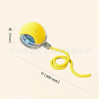 Smart Automatic Cat Toy Ball with Tail – Interactive Chase Toy