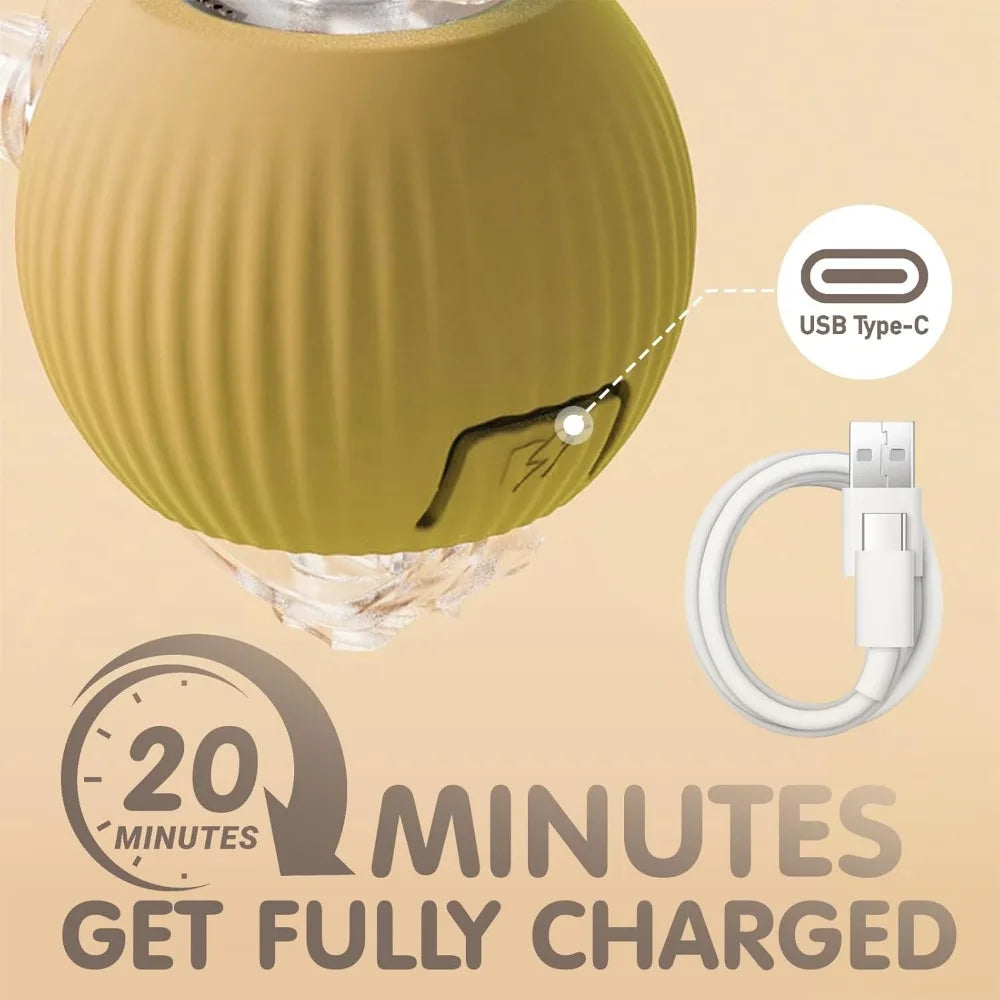 Smart Automatic Cat Toy Ball with Tail – Interactive Chase Toy