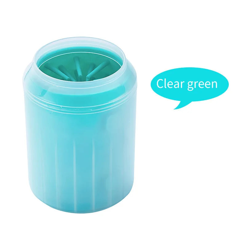 Portable Dog Paw Cleaner Cup – Soft Silicone Brush