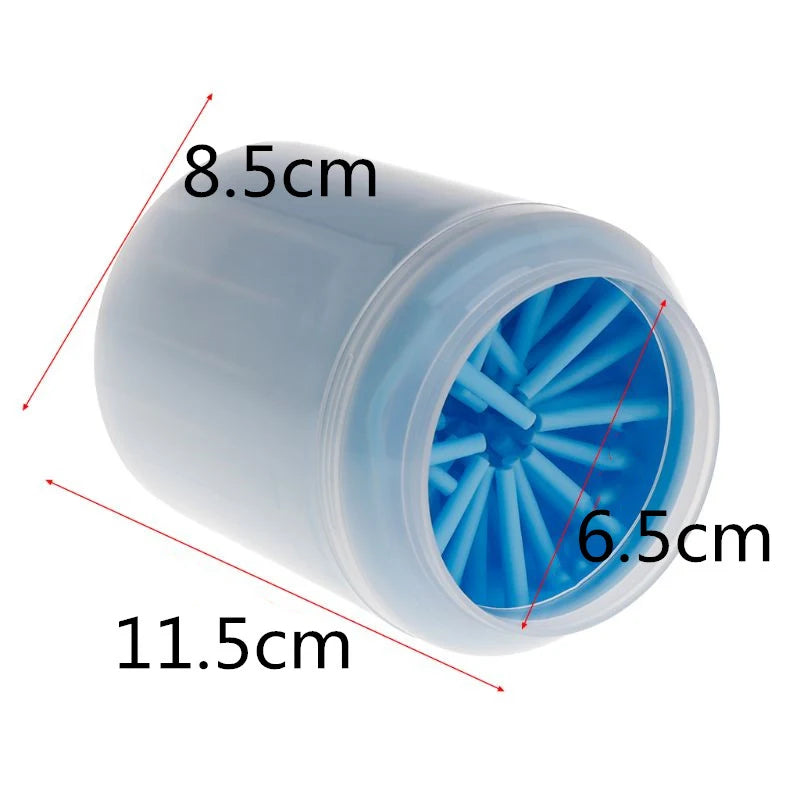Portable Dog Paw Cleaner Cup – Soft Silicone Brush
