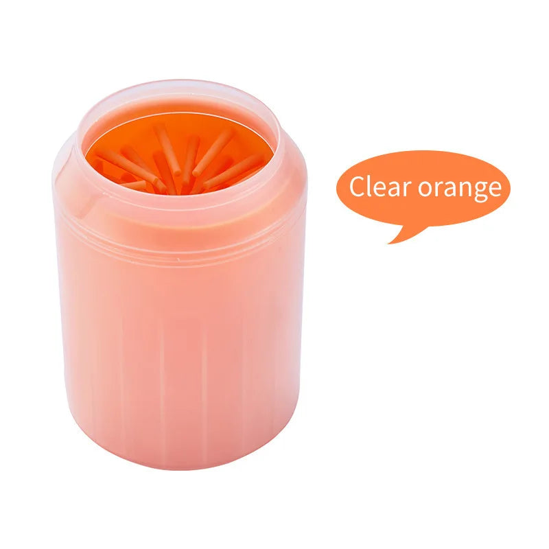 Portable Dog Paw Cleaner Cup – Soft Silicone Brush