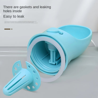 2-in-1 Pet Water Bottle with Food Storage Portable Dog Travel Feeder