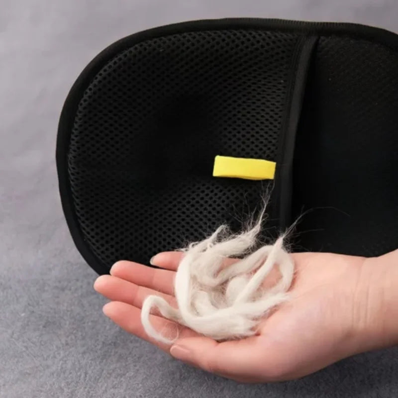 Dog & Cat Deshedding Gloves – Gentle Hair Remover Brush