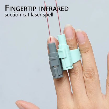 Mini Laser Cat Toy Finger Sleeve Design Laser Light Pointer Pet Training Scratching Toys for Interactive Play and Endless Fun