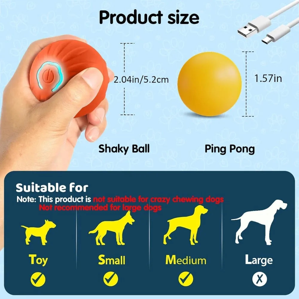 Smart Automatic Cat Toy Ball with Tail – Interactive Chase Toy
