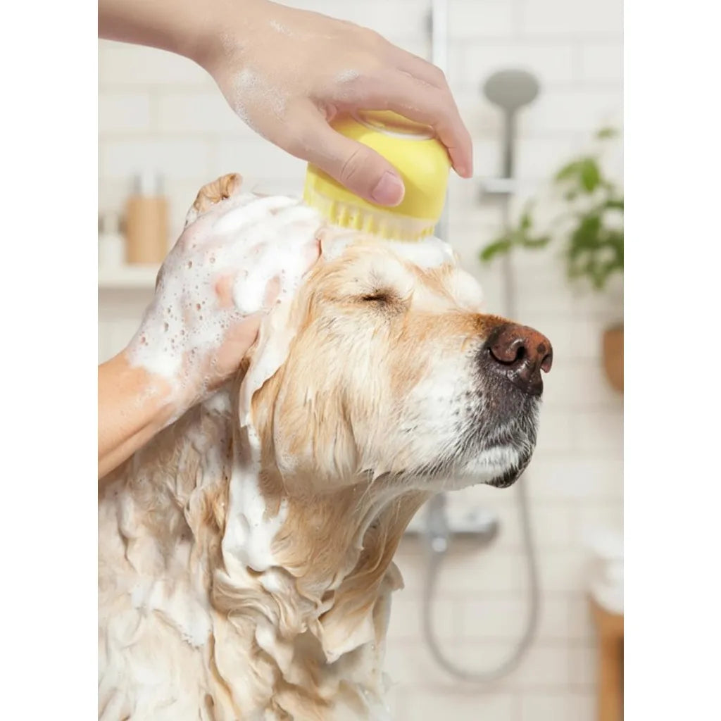 New Bath Massage Brush Bathroom Multifunctional Puppy Big Dog Cat Soft Safety Silicone Pet Accessories for Dogs Cats Tools